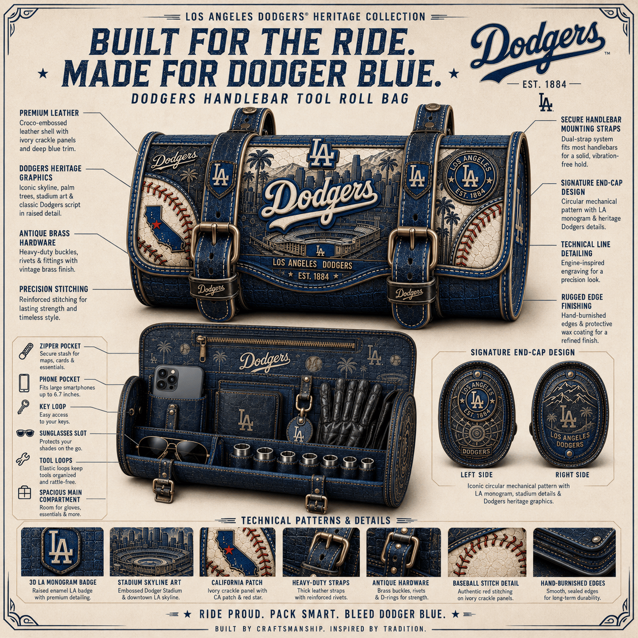 LAD Premium Vintage Motorcycle Bag NTNA